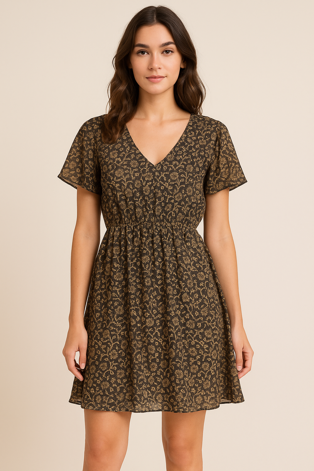 Blooming Liberty Many Kind Of Wild Flowers Digital Printed Fabric - Pure Cotton