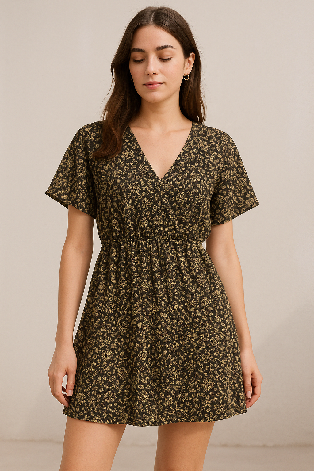 Blooming Liberty Many Kind Of Wild Flowers Digital Printed Fabric - Pure Cotton