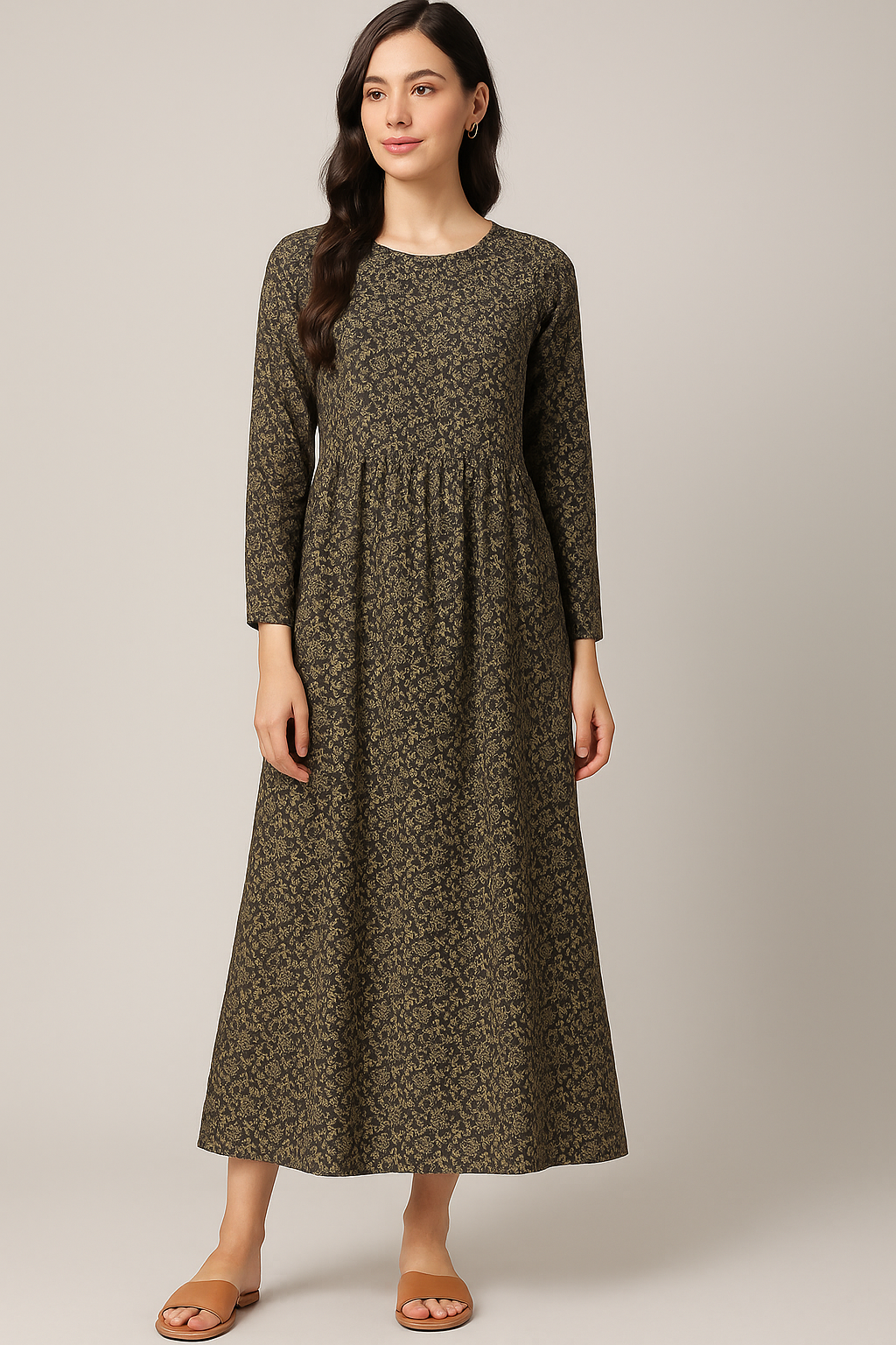 Blooming Liberty Many Kind Of Wild Flowers Digital Printed Fabric - Pure Cotton