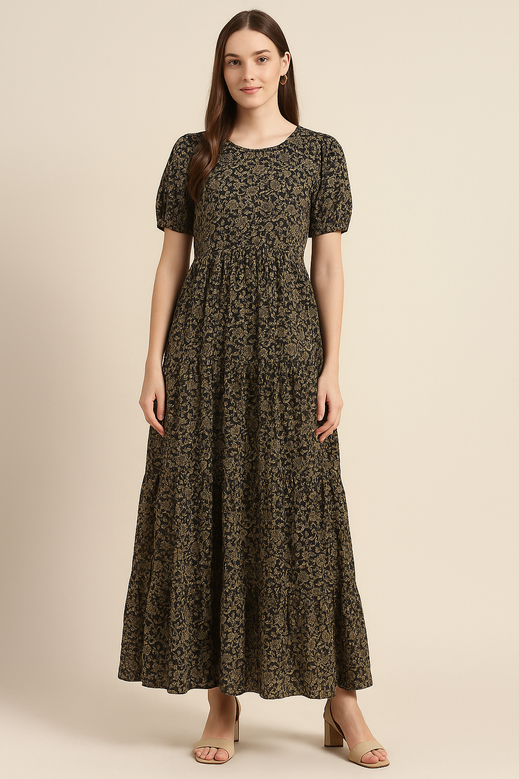 Blooming Liberty Many Kind Of Wild Flowers Digital Printed Fabric - Pure Cotton