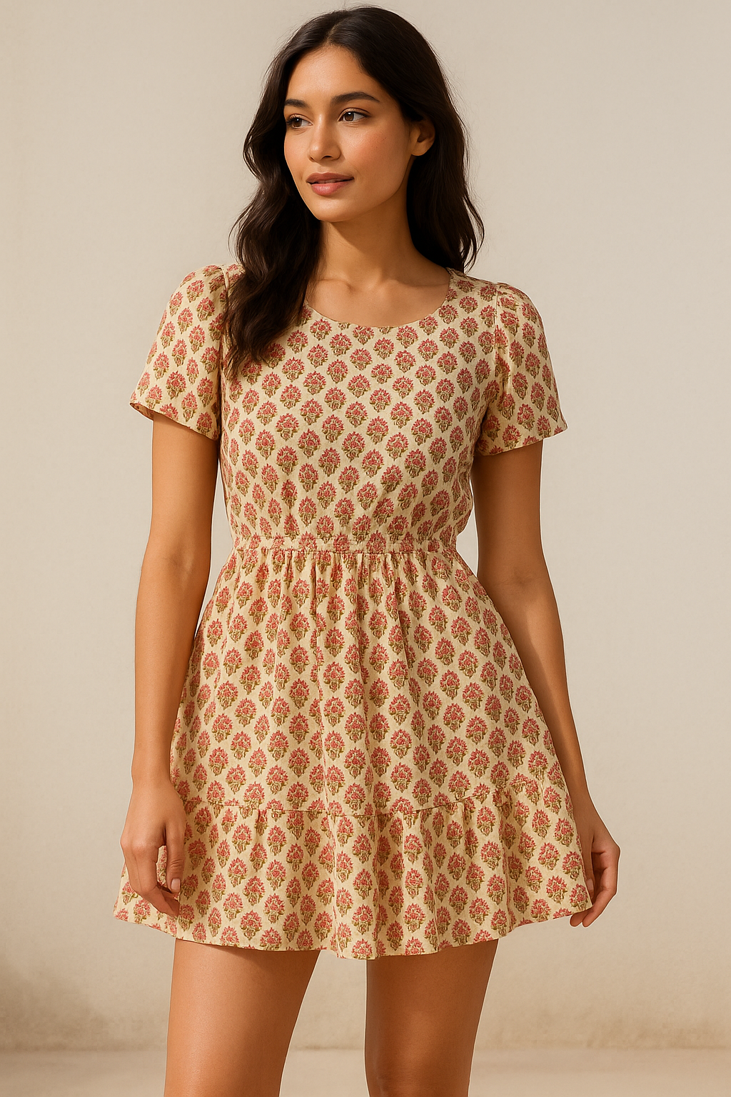 Decorative Liberty Floral Flower Digital Printed Fabric - Pure Cotton