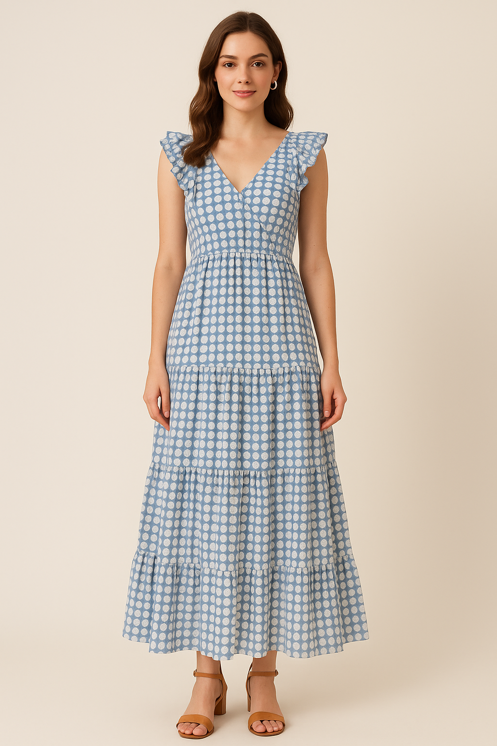 Tiny Repeat Puzzle Balls Circle Digital Printed Fabric - Pure Cotton