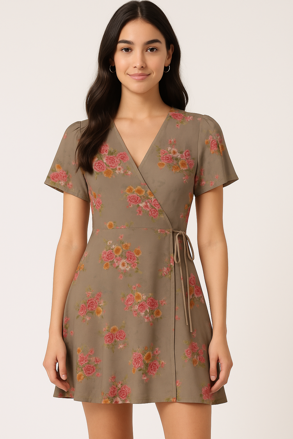 Fragrance Multitype Of Flower Digital Printed Fabric - Cotton