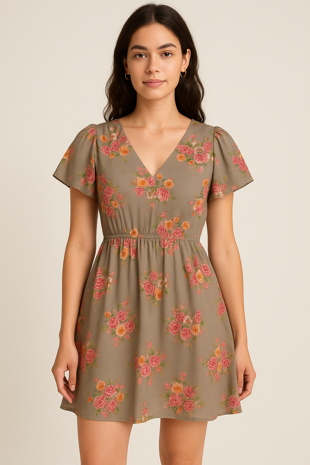 Fragrance Multitype Of Flower Digital Printed Fabric - Cotton