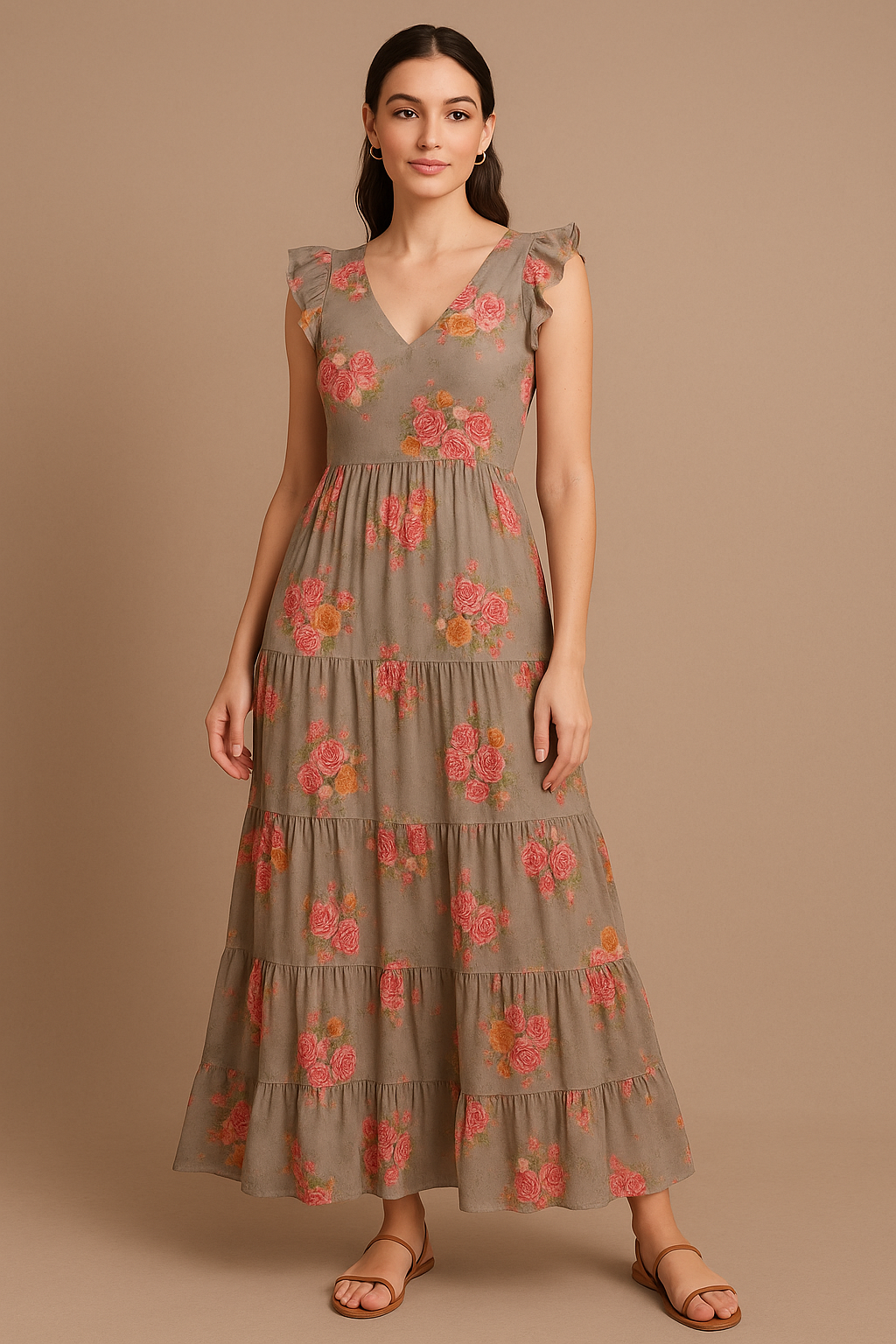 Fragrance Multitype Of Flower Digital Printed Fabric - Cotton