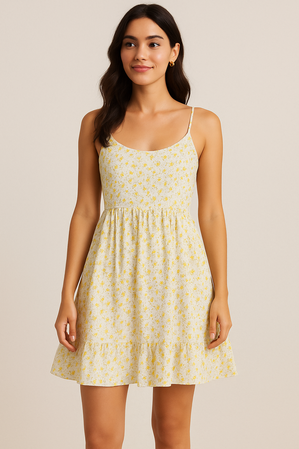 Decorative Tiny Chintz With Violet Flower Digital Printed Fabric - Cotton