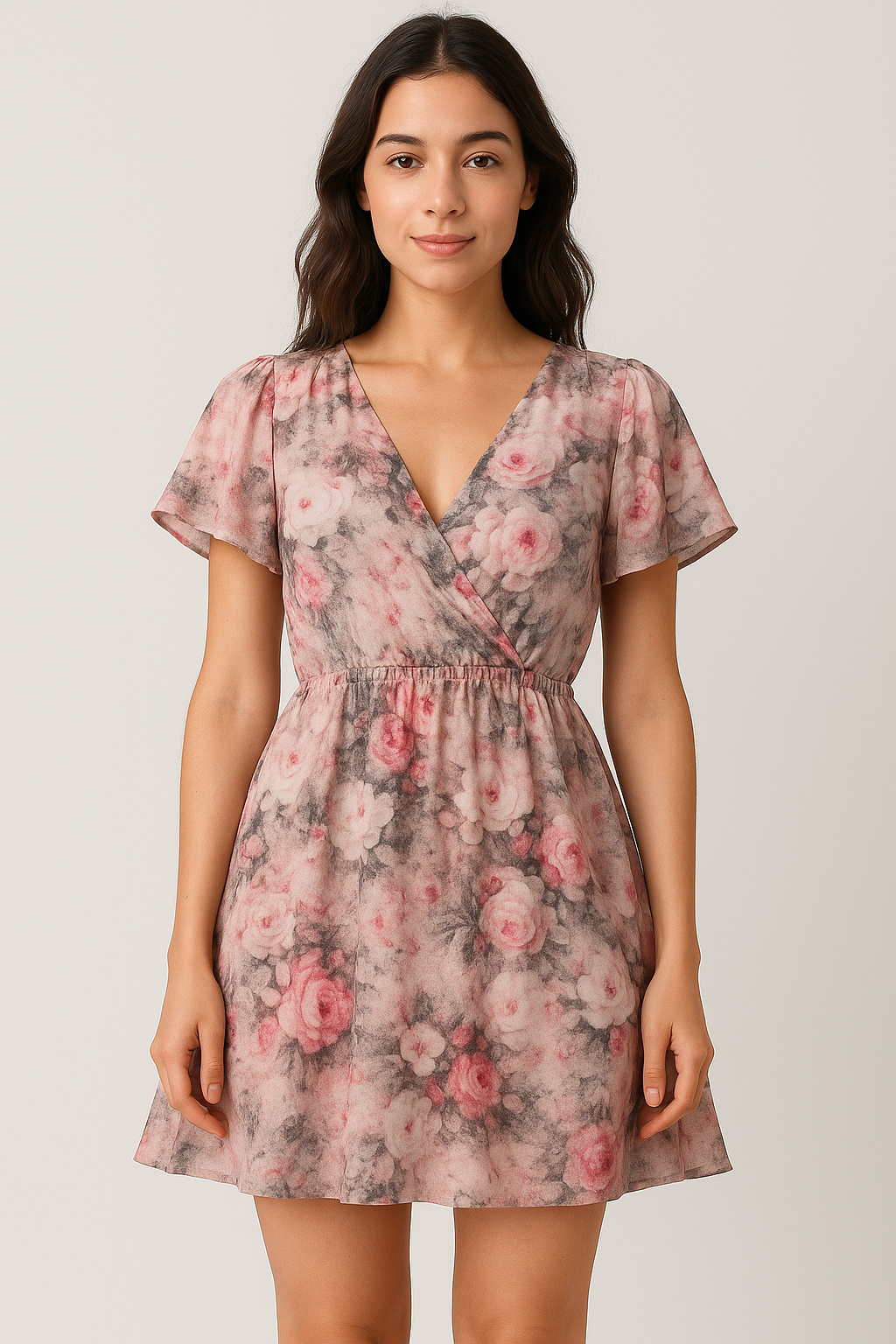 Vintage Floral Art Collection Digital Printed Fabric - Cotton