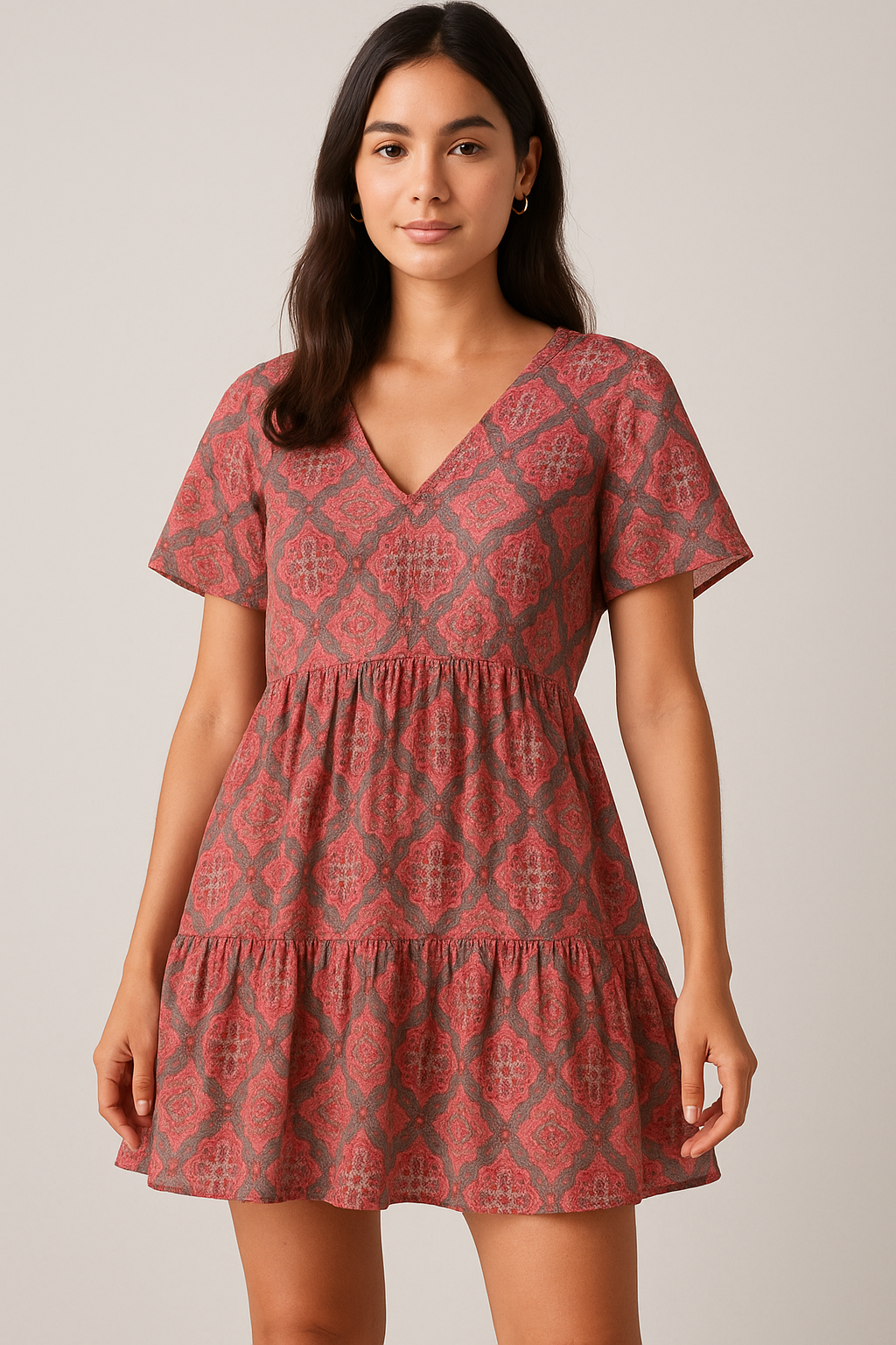 Decorative Morden Lifestyle Medallion Digital Printed Fabric - Cotton