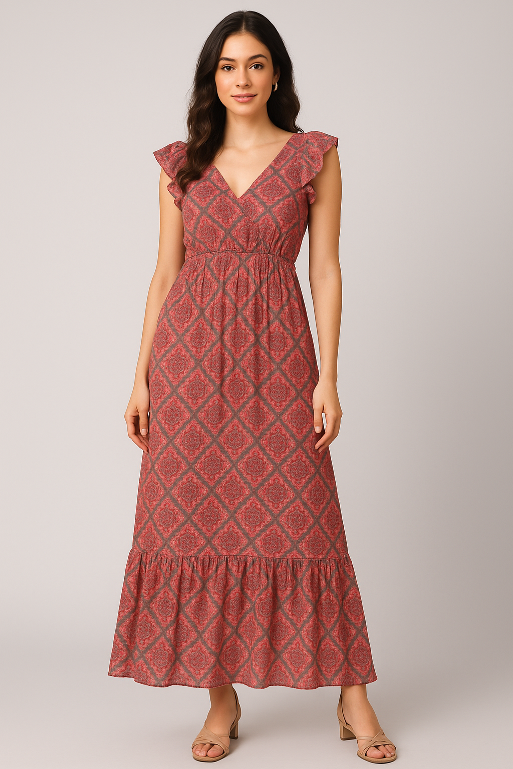 Decorative Morden Lifestyle Medallion Digital Printed Fabric - Cotton