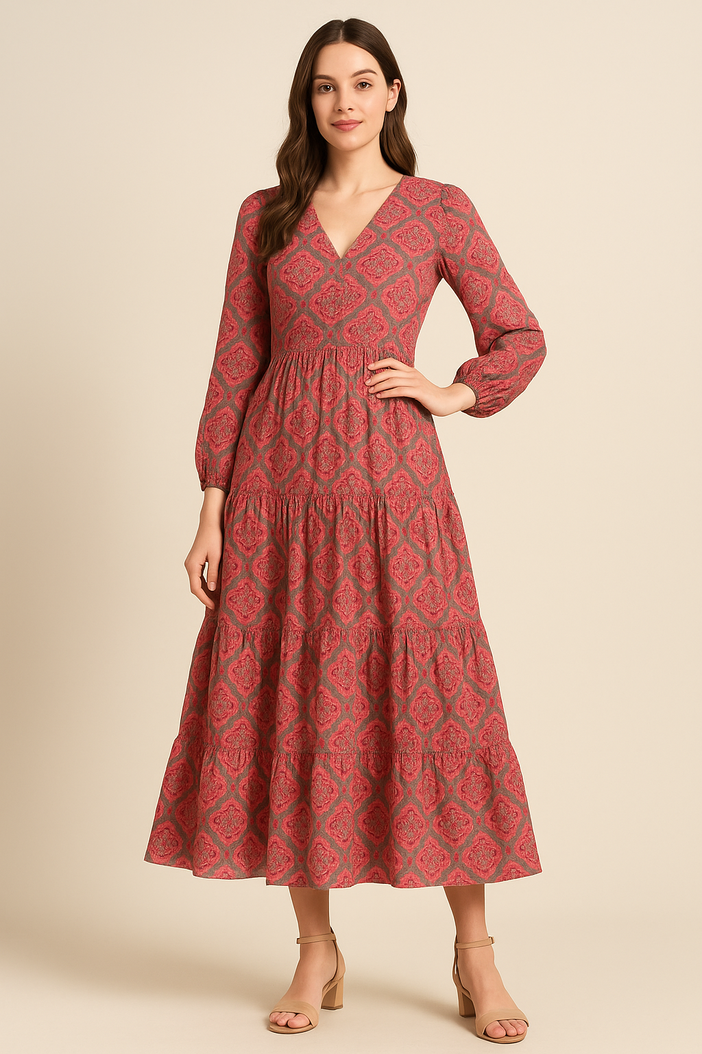 Decorative Morden Lifestyle Medallion Digital Printed Fabric - Cotton