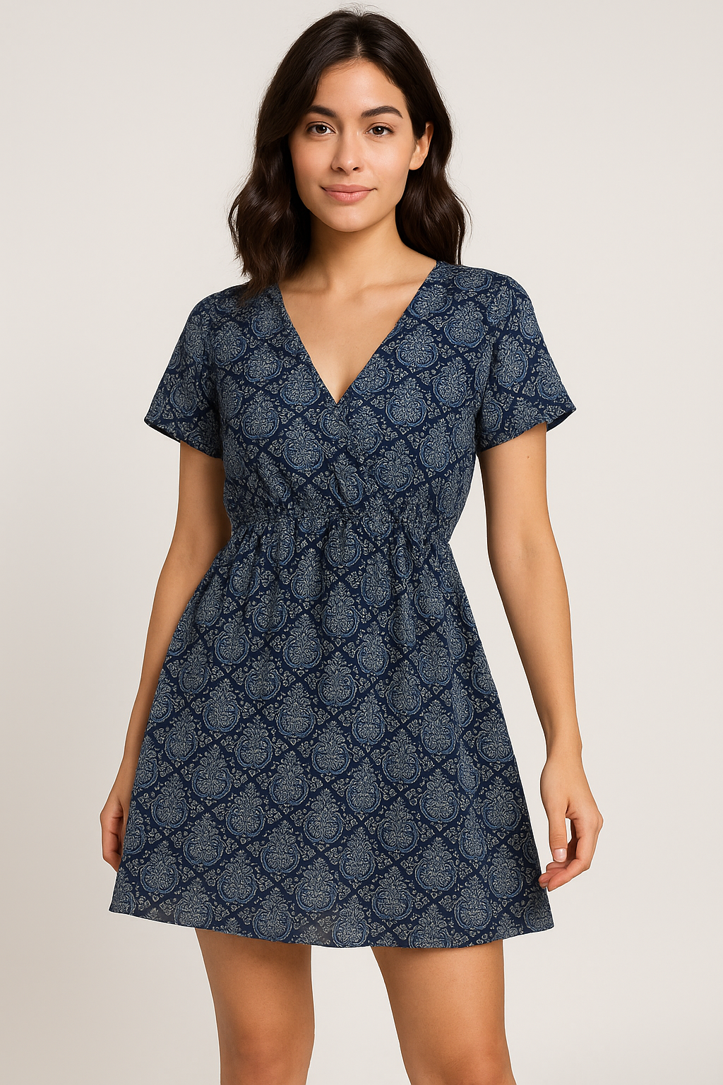 Morden Ogee Seamless Repeat Digital Printed Fabric - Cotton