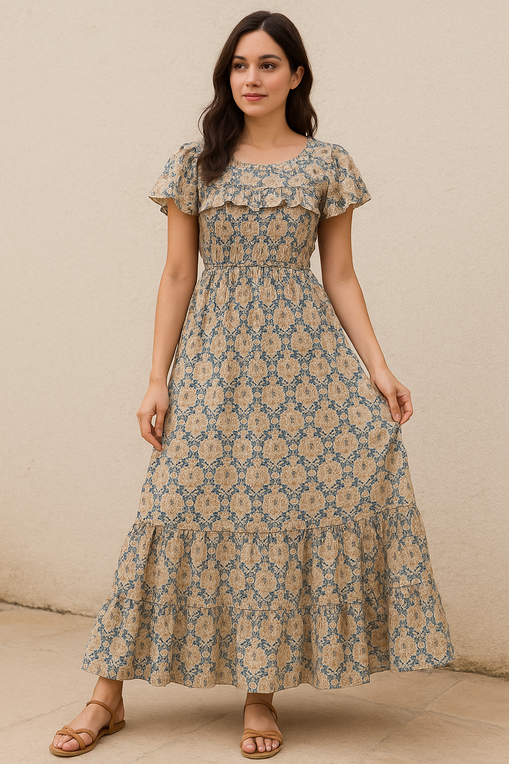 Old And Vintage Creative Digital Printed Fabric - Pure Cotton