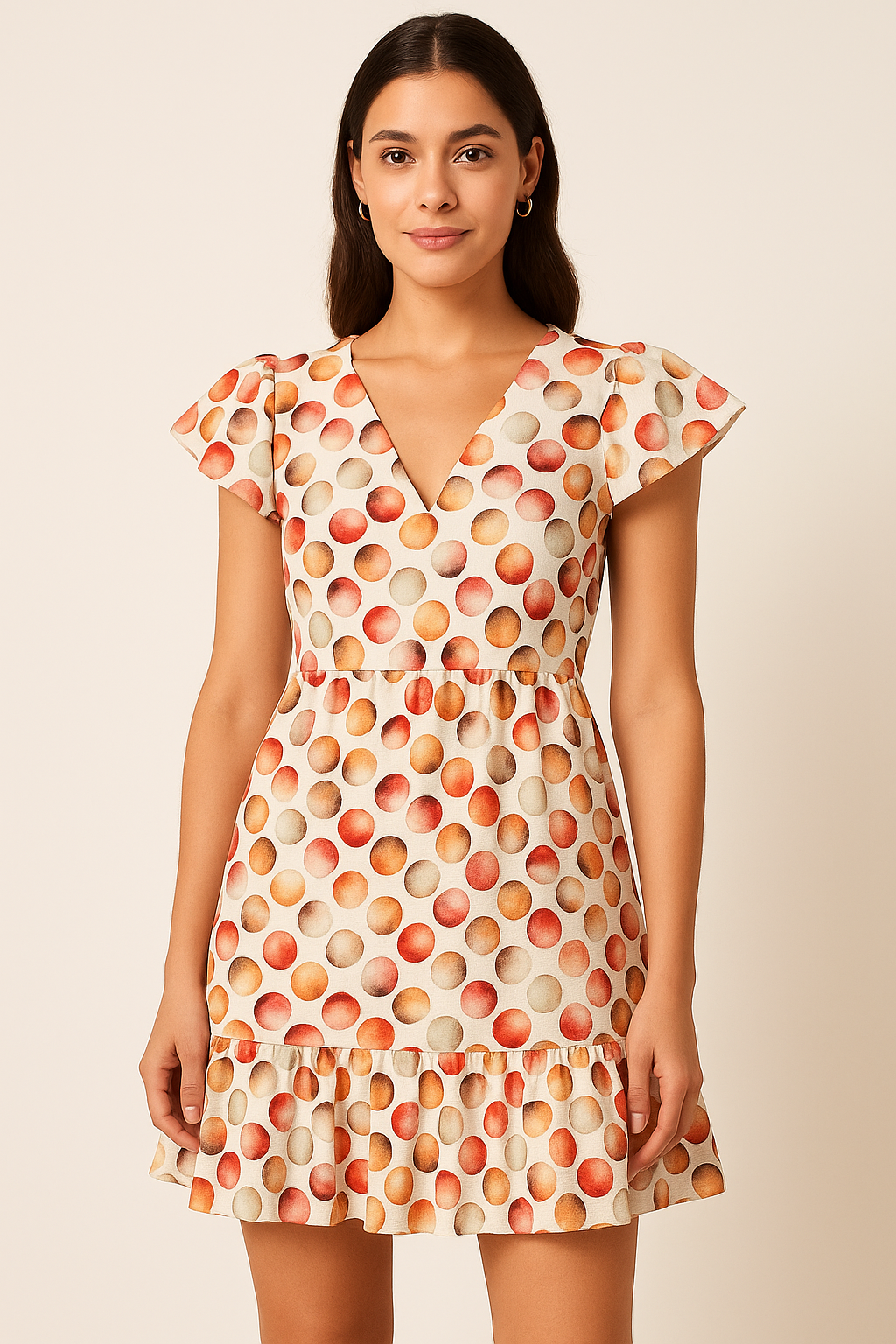 Creative Morden Round Gradient Digital Printed Fabric - Pure Cotton