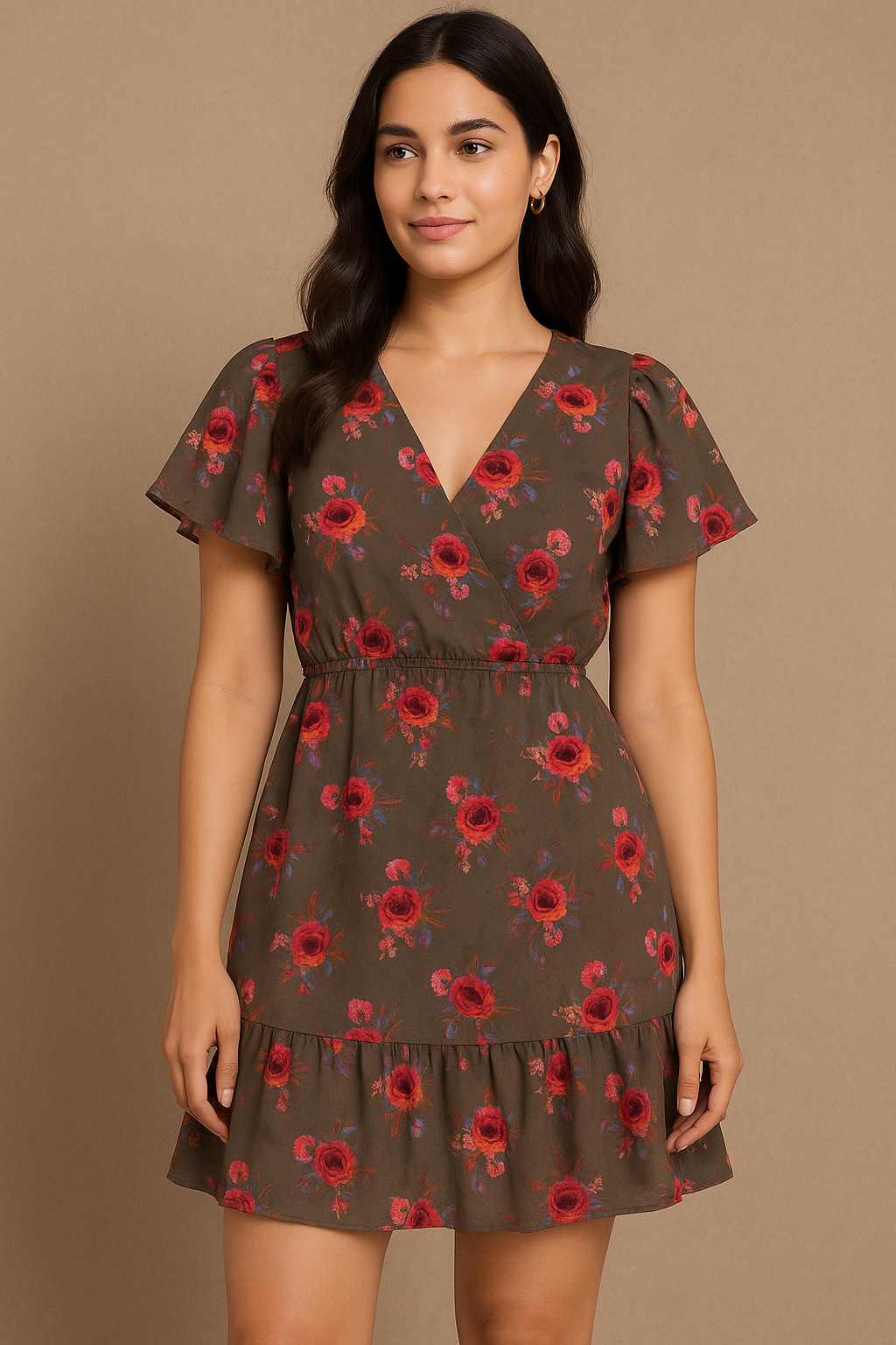 Decorative Bunch Of Colorful Tangle Digital Printed Fabric - Pure Cotton