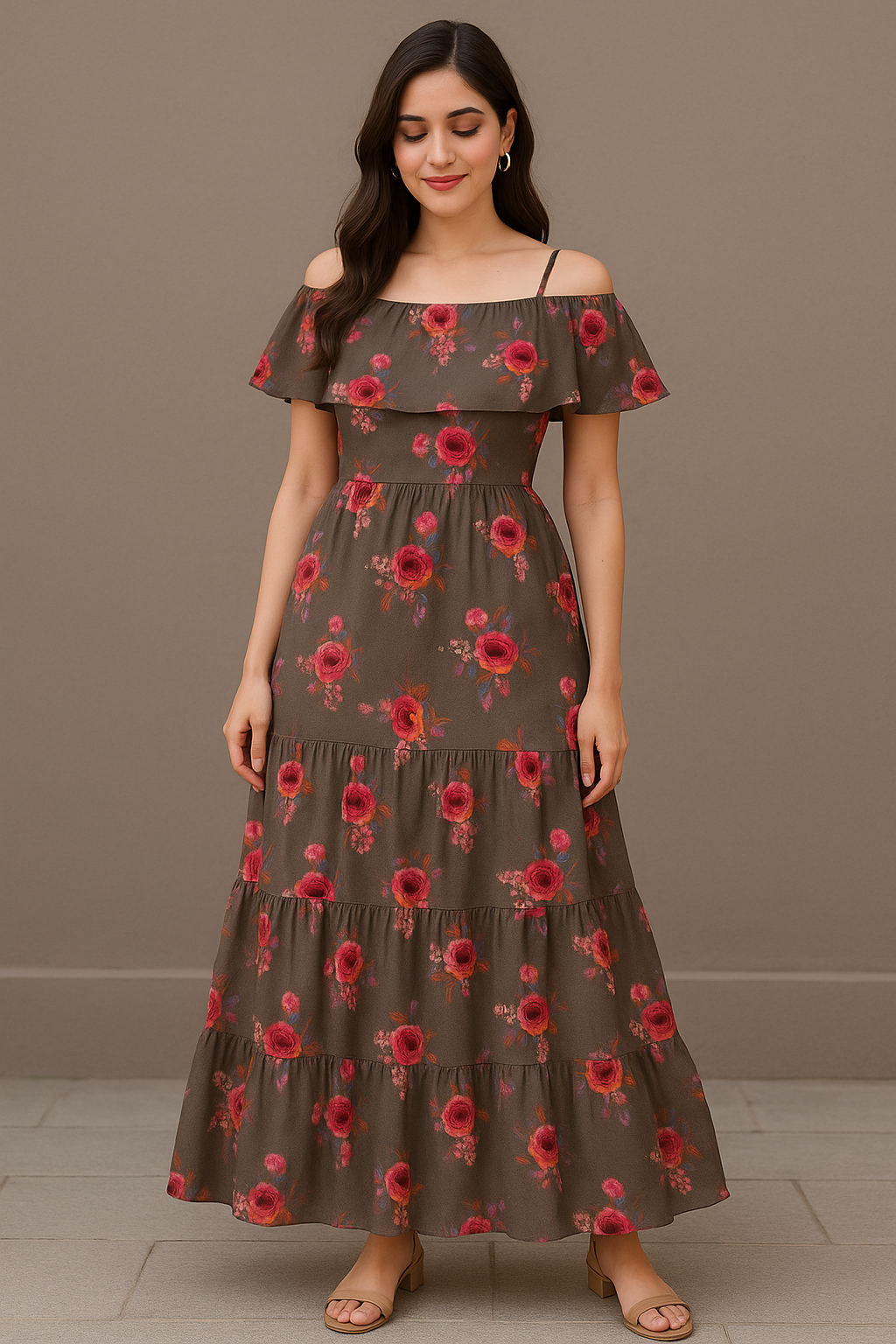 Decorative Bunch Of Colorful Tangle Digital Printed Fabric - Pure Cotton