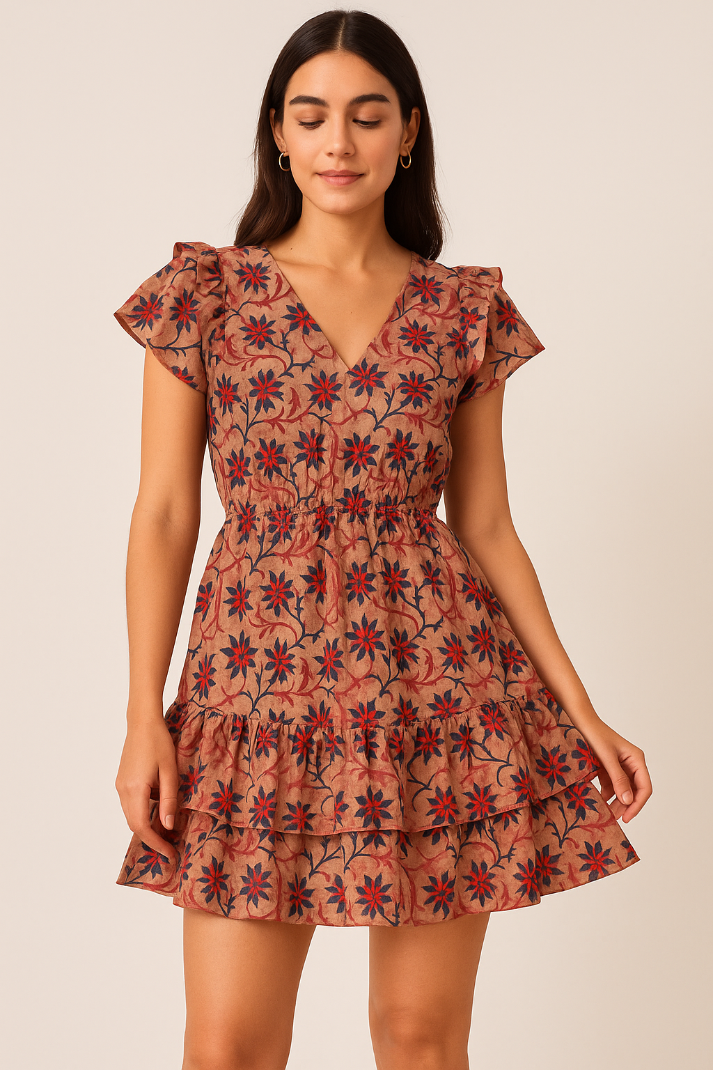 Maple Leaf Digital Printed Fabric