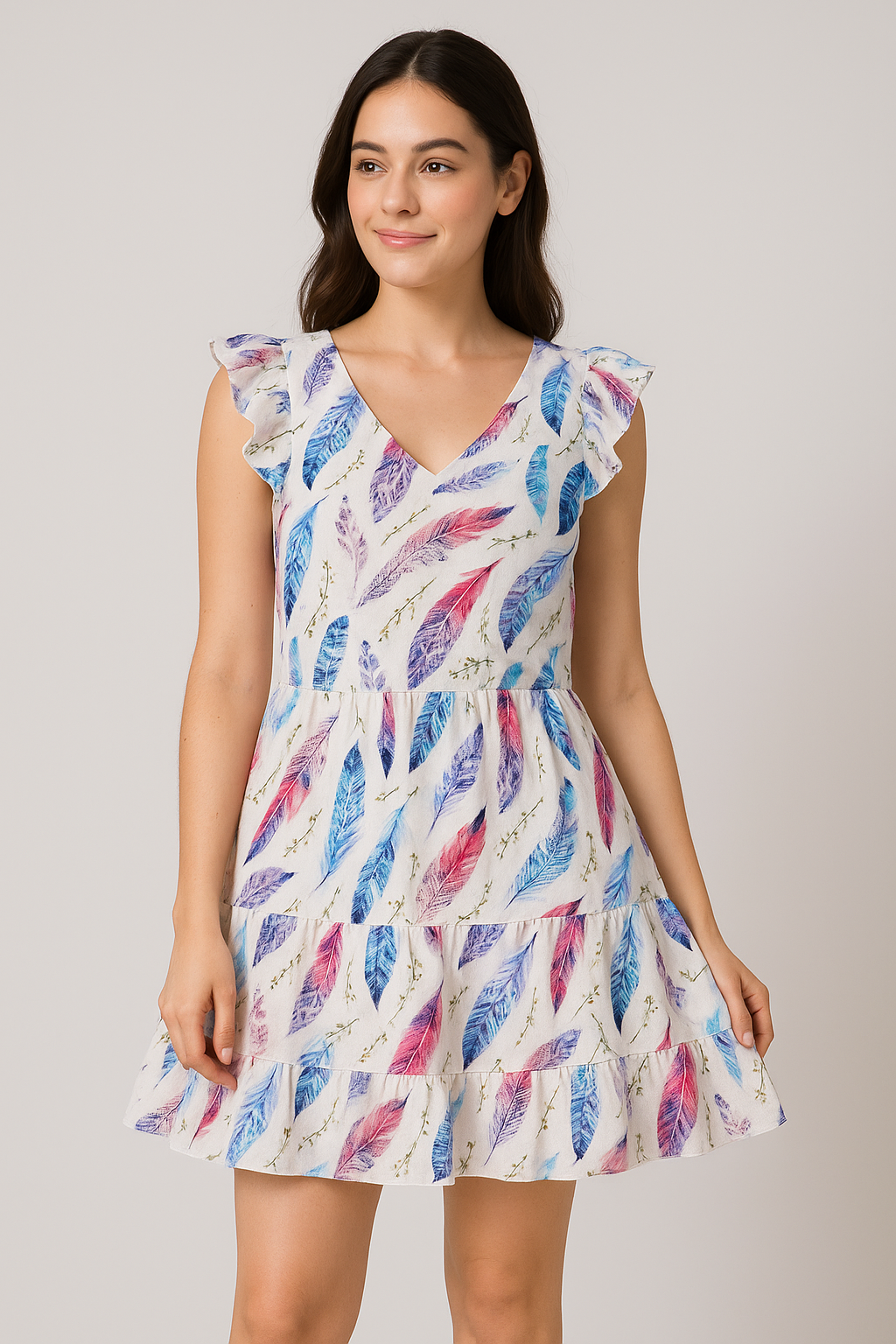 Feathers Digital Printed Fabric