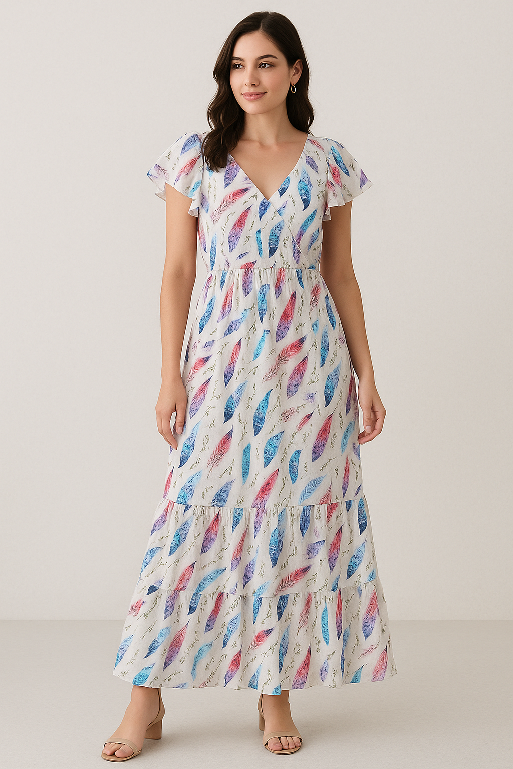 Feathers Digital Printed Fabric