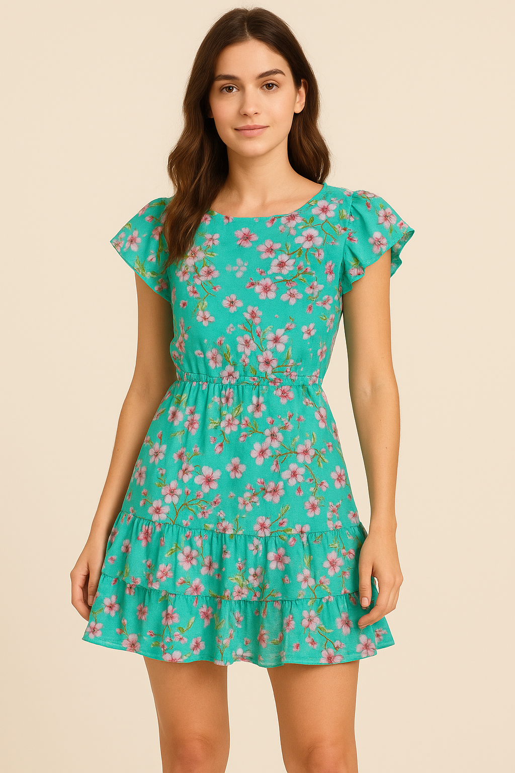 Beautiful Rama Floral Vine Digital Printed Fabric