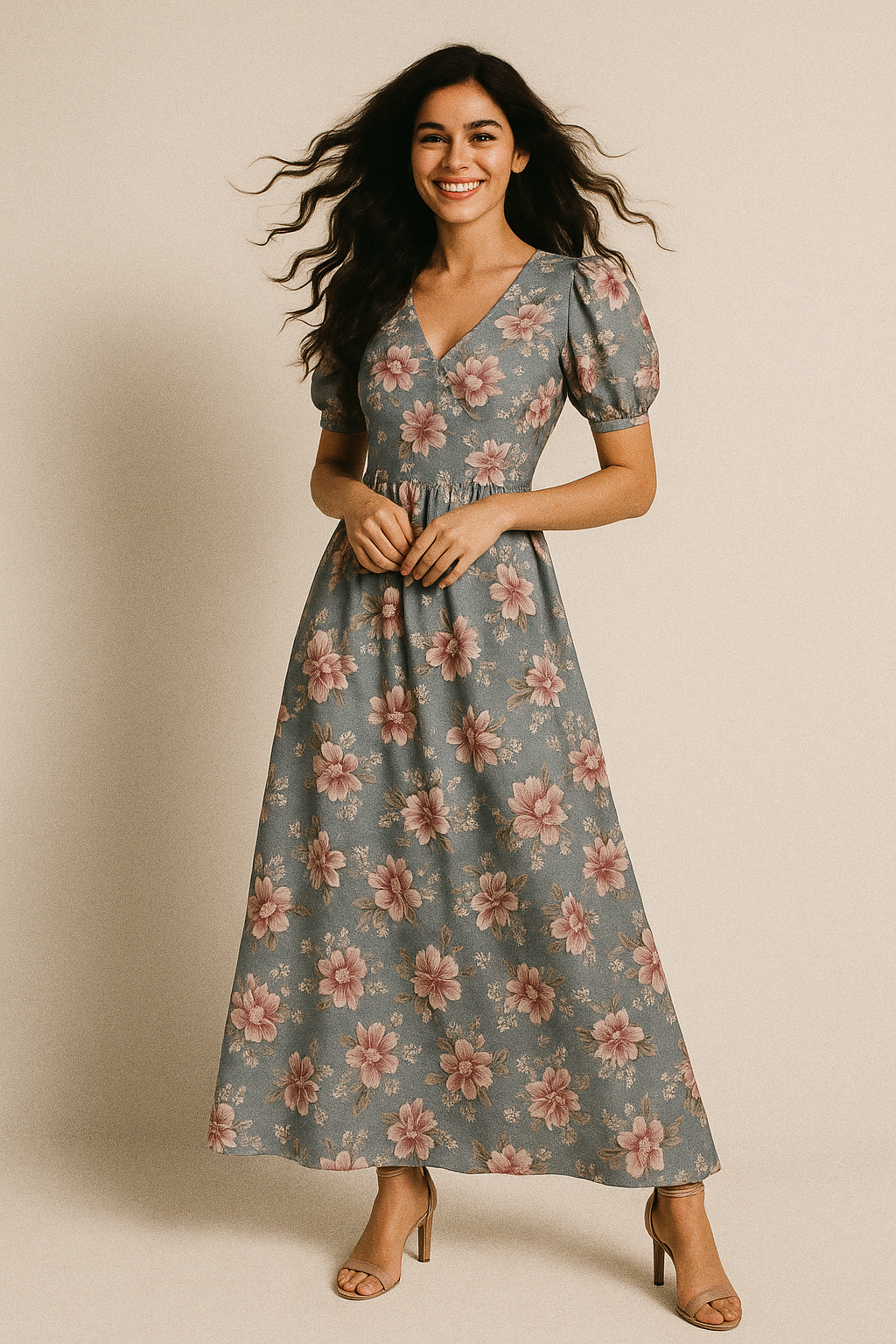 Decorative Tiny Chintz With Lily Digital Printed Fabric - Japan Satin