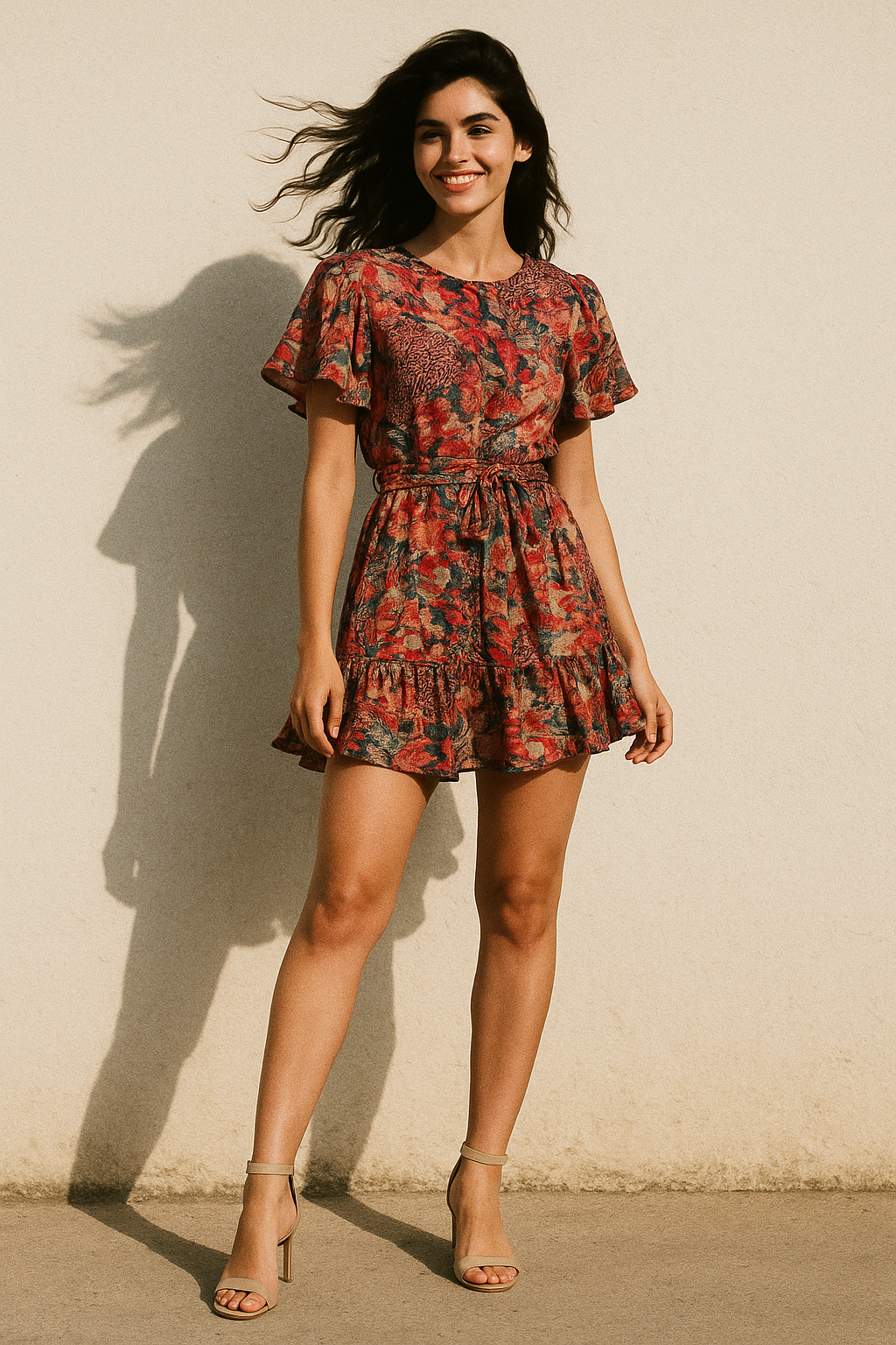 Damask Pattern Digital Printed Fabric