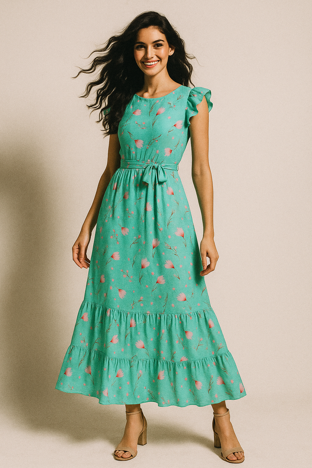 Romantic And Feminine Digital Printed Fabric - Muslin