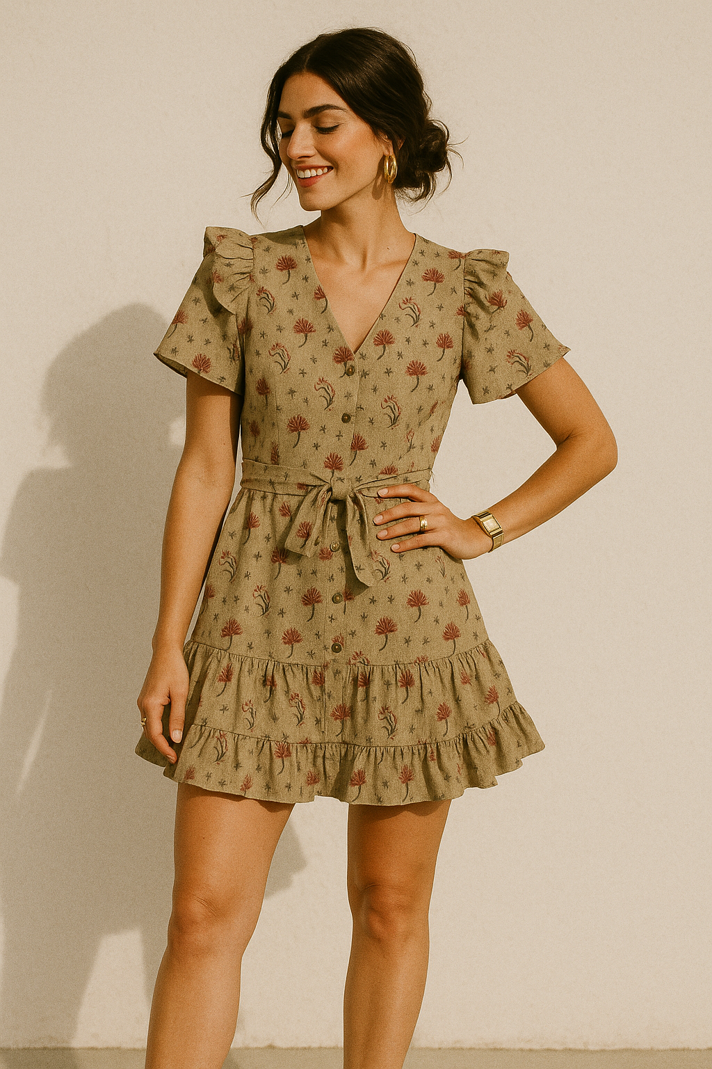 Fleur De Lis Design Digital Printed Fabric