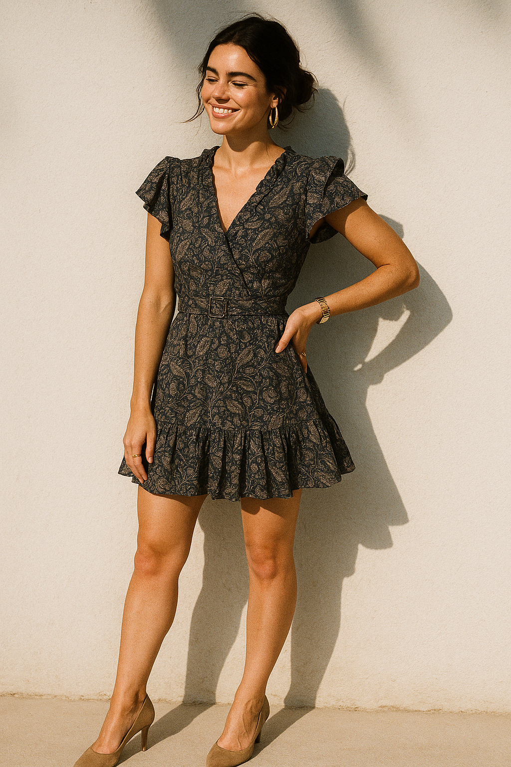 Brown Paisley Seamless Digital Printed Fabric