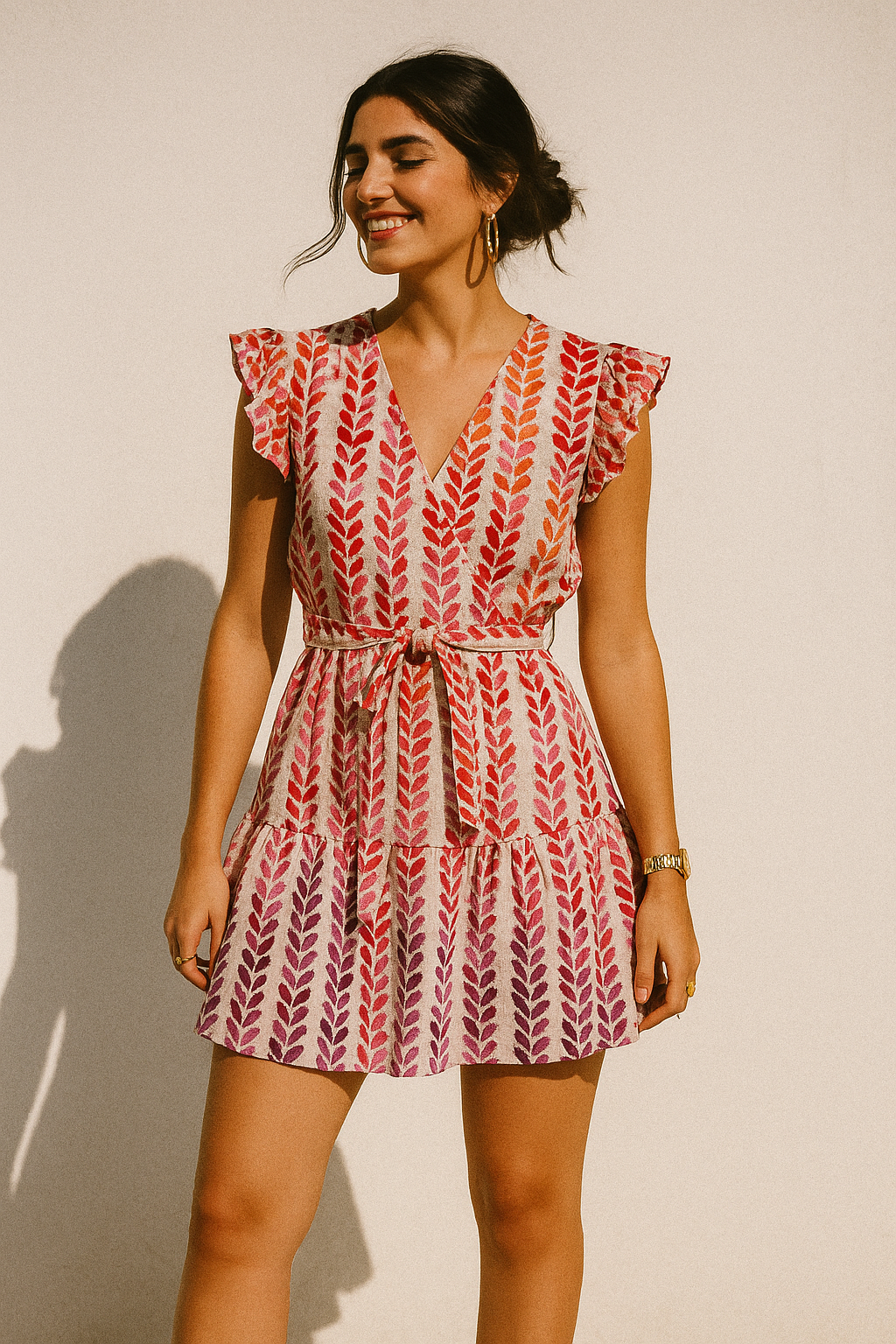 Bird Eyes Pattern Digital Printed Fabric