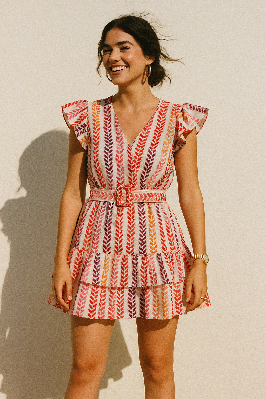 Bird Eyes Pattern Digital Printed Fabric