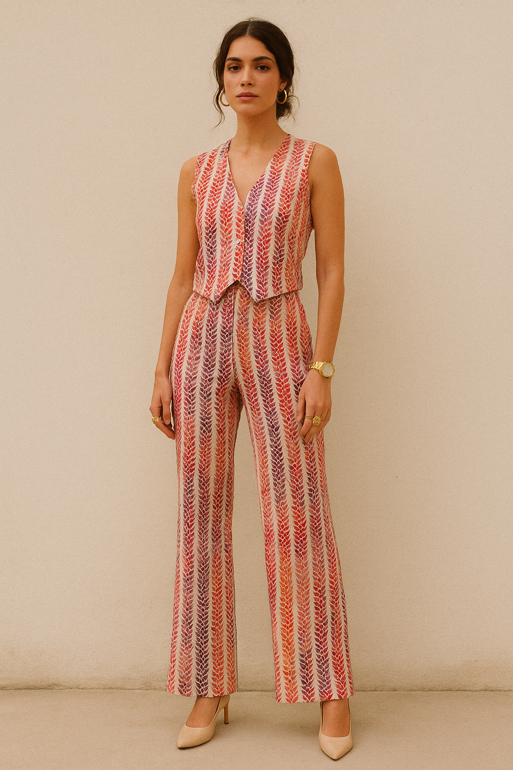 Bird Eyes Pattern Digital Printed Fabric