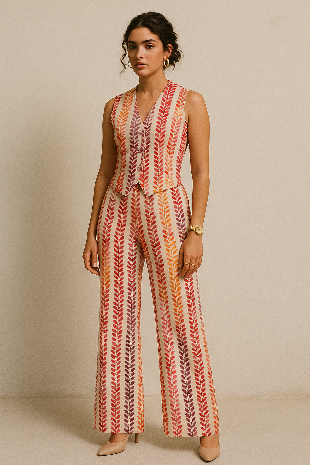 Bird Eyes Pattern Digital Printed Fabric