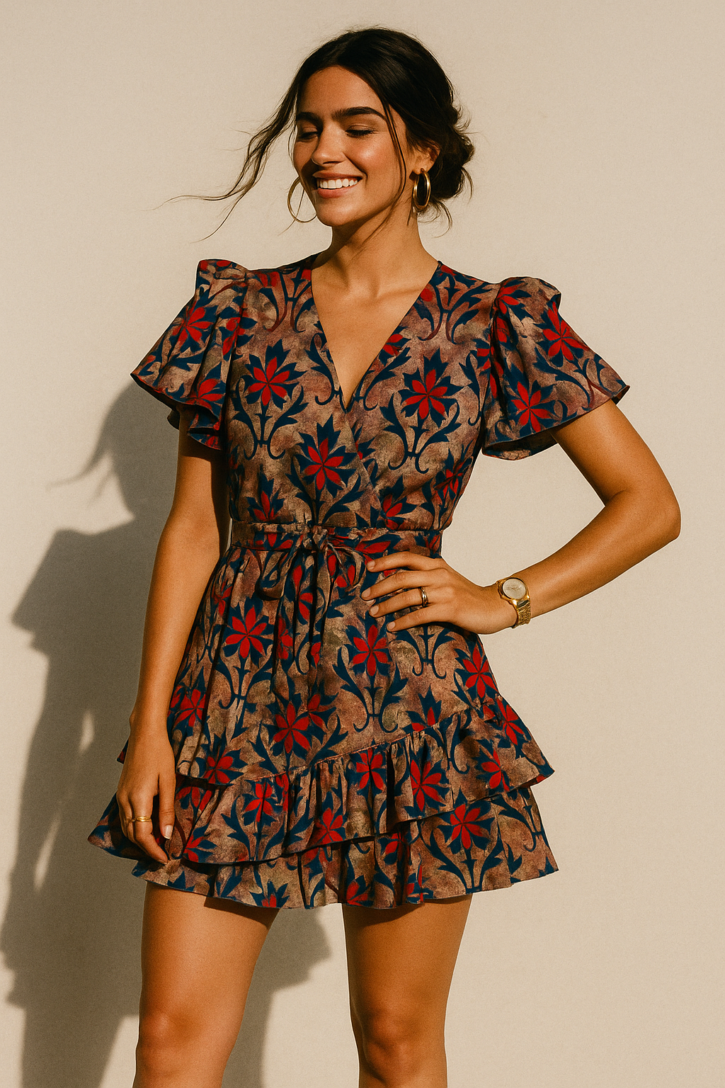 Maple Leaf Digital Printed Fabric