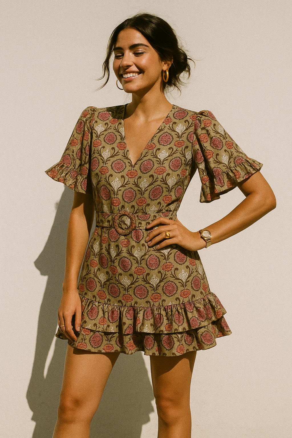 Decorative Damask Digital Printed Fabric