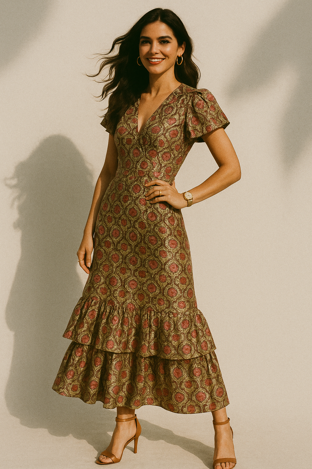 Decorative Damask Digital Printed Fabric