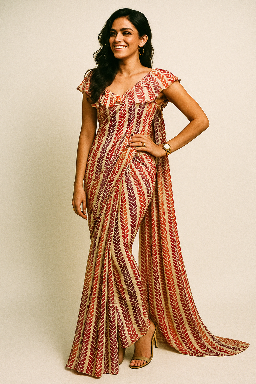 Bird Eyes Pattern Digital Printed Fabric