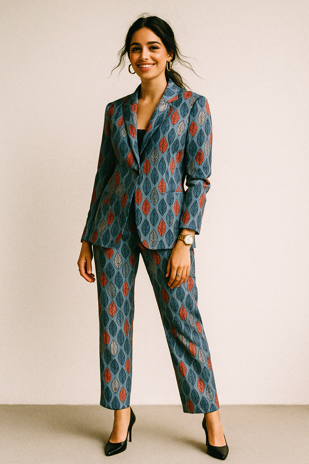 Autumn Leaves Digital Printed Fabric