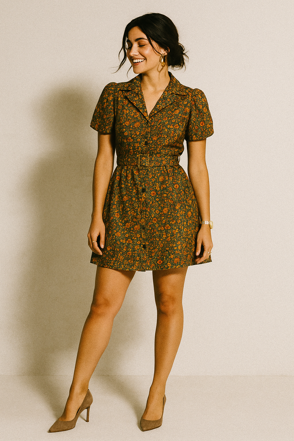 Multicolor Arabesue Kora Silk Printed Fabric