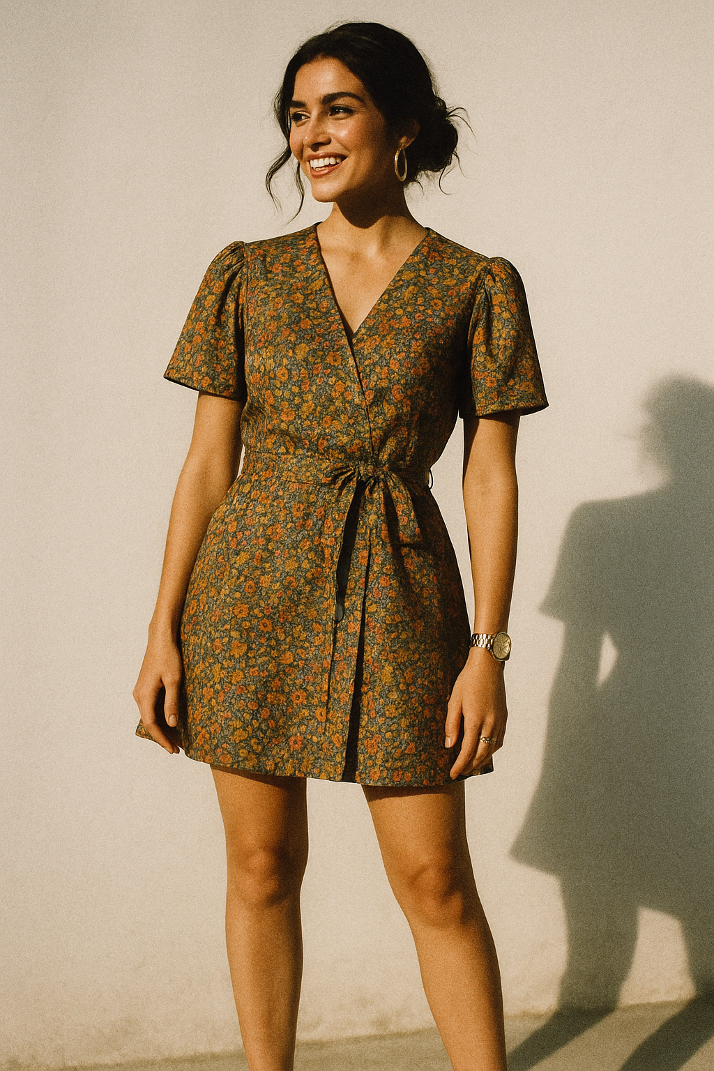 Multicolor Arabesue Kora Silk Printed Fabric