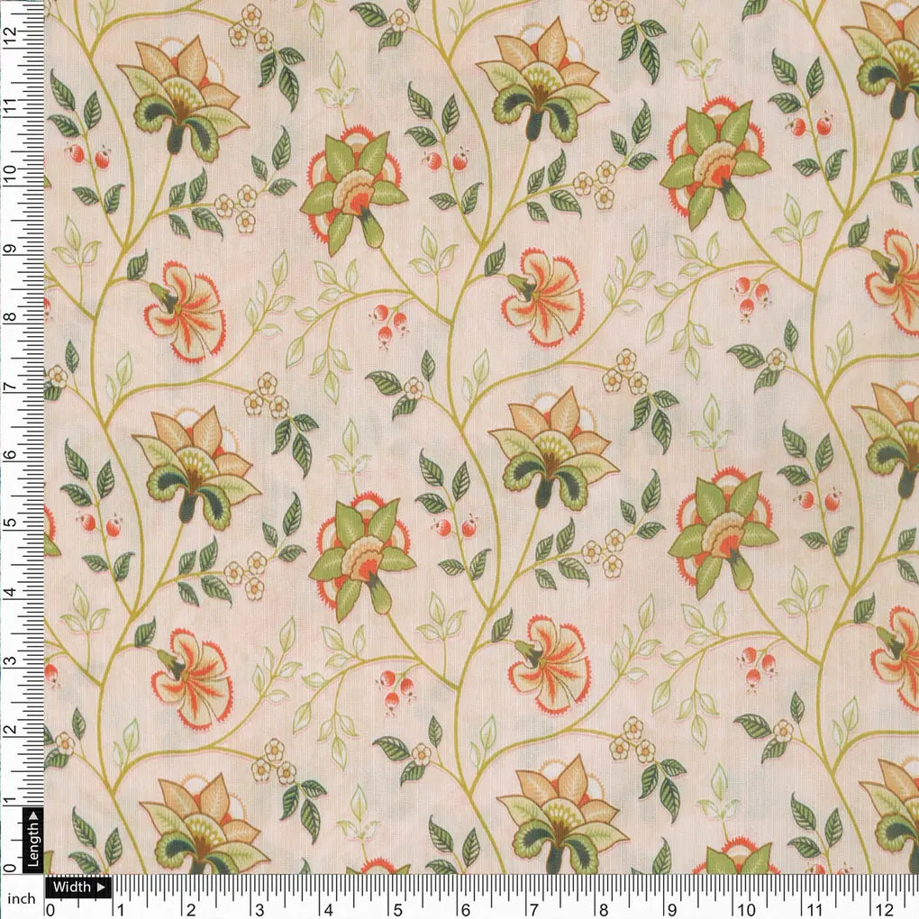 Floral Printed Linen Fabric – 202a2405copy