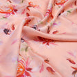 Peach Floral Linen Satin Fabric – 202a2412 copy