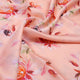 Peach Floral Linen Satin Fabric – 202a2412 copy