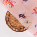Peach Floral Linen Satin Fabric – 202a2413 copy