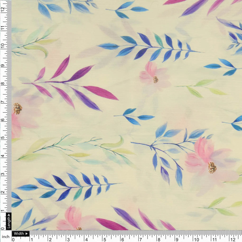 Linen Floral Printed Fabric – 202a2430copy