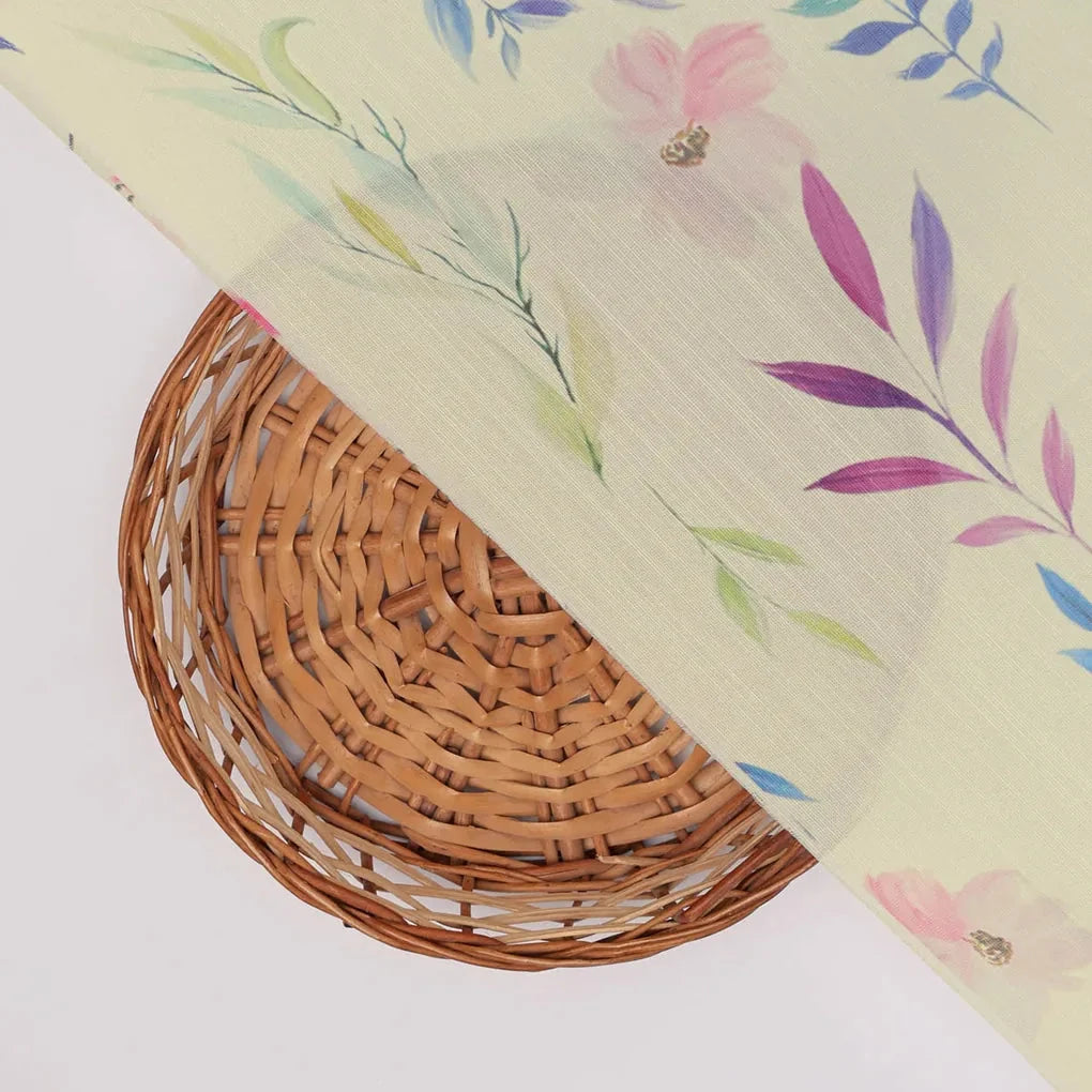 Linen Floral Printed Fabric – 202a2433copy