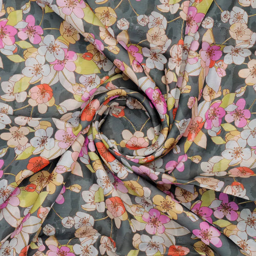 Black Floral Linen Satin Fabric – 202a2451copy