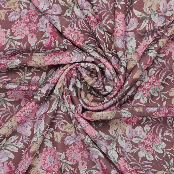 Linen Satin Floral Printed Fabric – 202a2456copy - alternate view