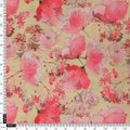 Pink Floral Polyester Linen Satin Fabric for Dresses & Decor – 202a2465copy