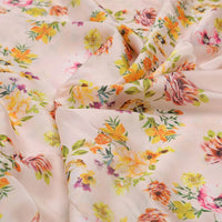 Peach Floral Linen Fabric – 202a2472copy
