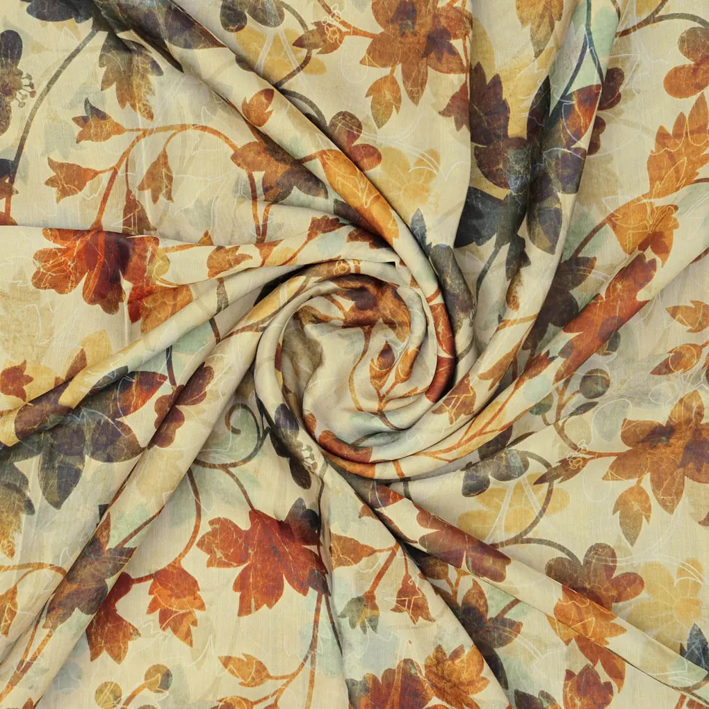 Linen Satin Floral Printed Fabric – 202a2501copy
